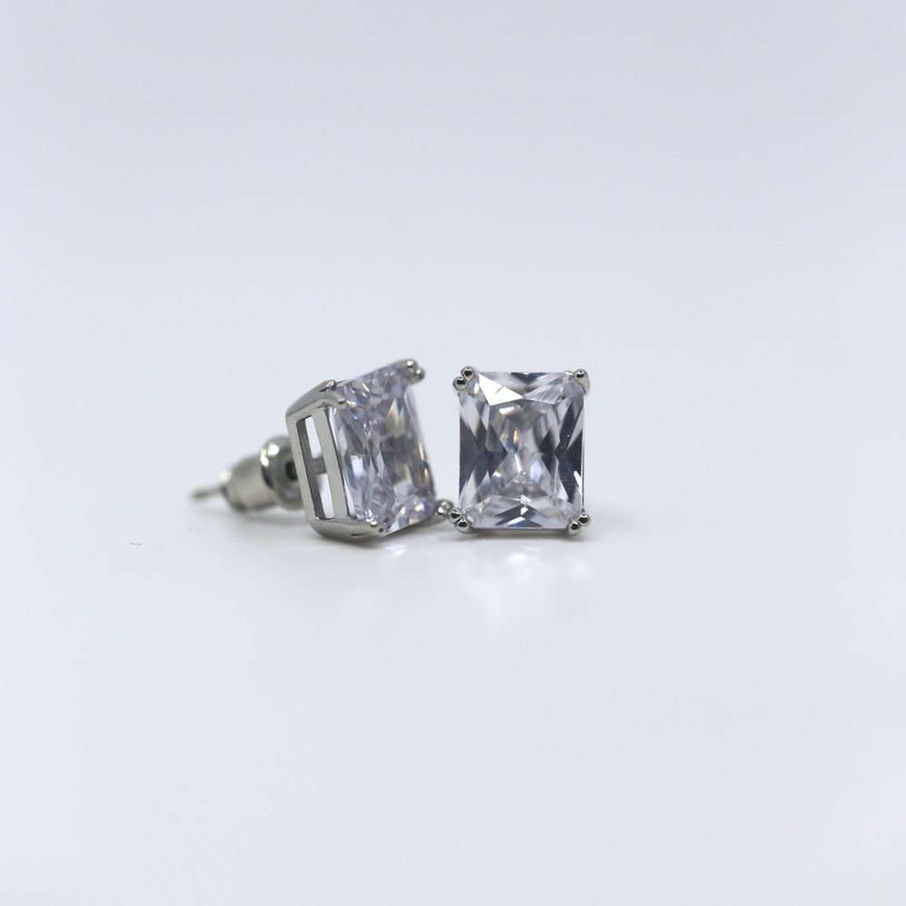 Jenna Jameson Silver Stud Earrings - Picture 6 of 10